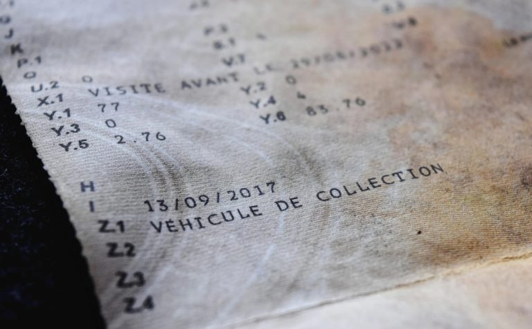 passer une voiture en carte grise collection