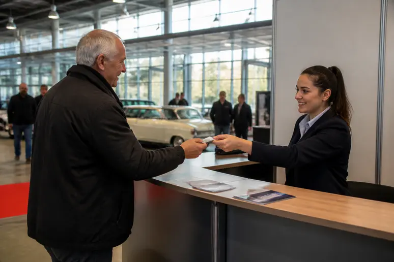 Achat d'un billet de billetterie pour le salon historic auto à Nantes